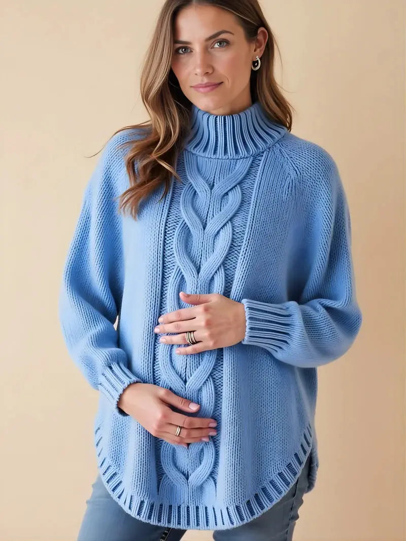 Comfy+ Yüksek Yakalı Gebelik Sweater MamsWear
